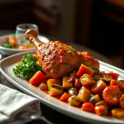 Spicy Drumstick and Vegetable Medley